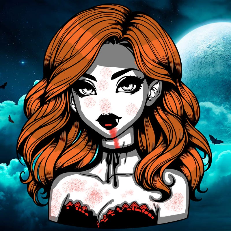 vampire girl realistic