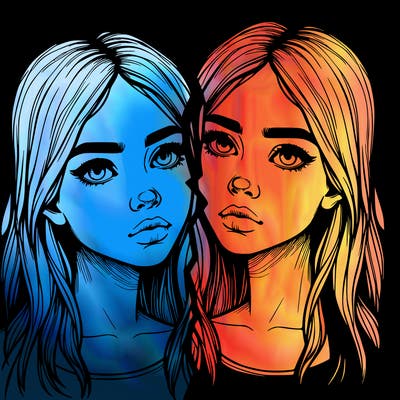 realistic girl split