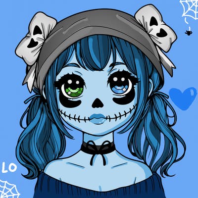 realistic girl halloween