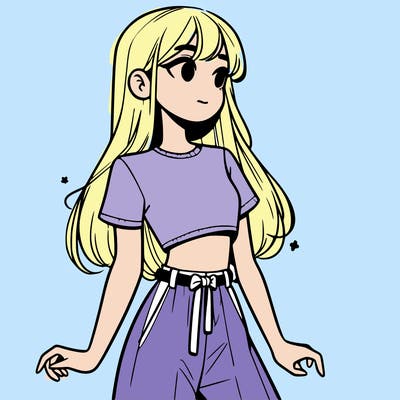 girl in a cute crop top