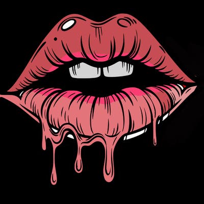 lips that look realistic and drip