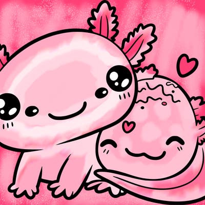 so cute axolotl