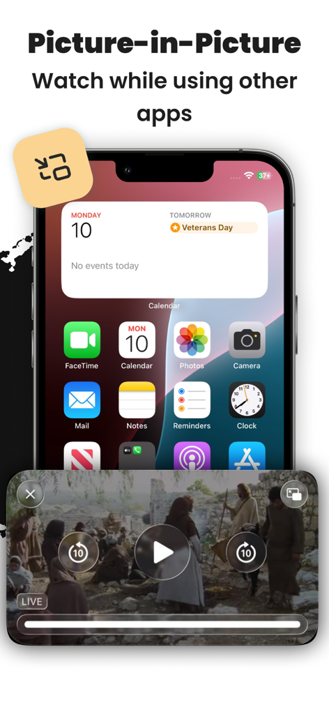 Smart IPTV Player Bild-im-Bild-Modus auf dem iPhone