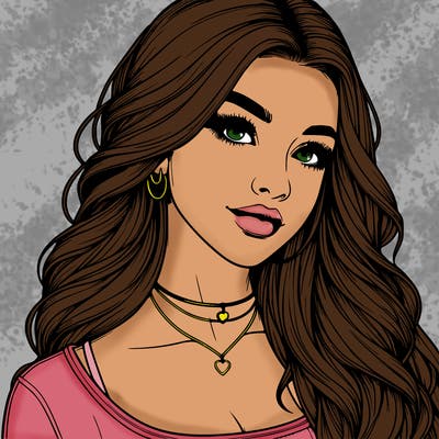 detailed realistic girl