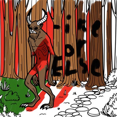 wendigo in the woods
