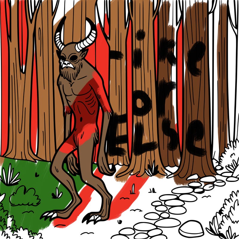 wendigo in the woods
