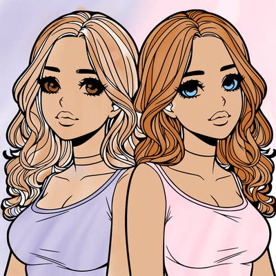 realistic twin sisters