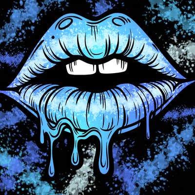 lips that look realistic and drip