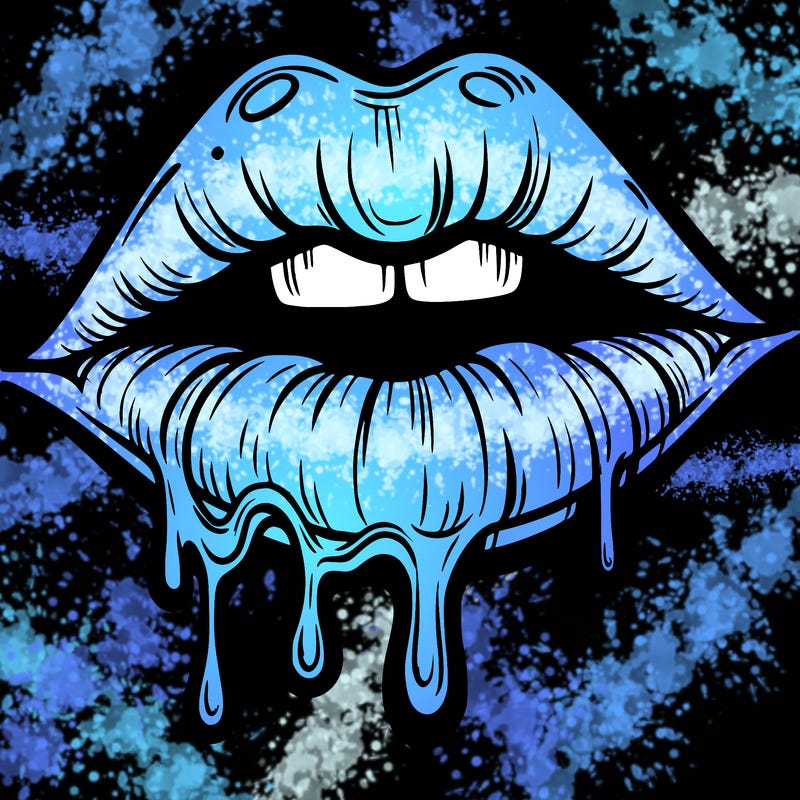 lips that look realistic and drip