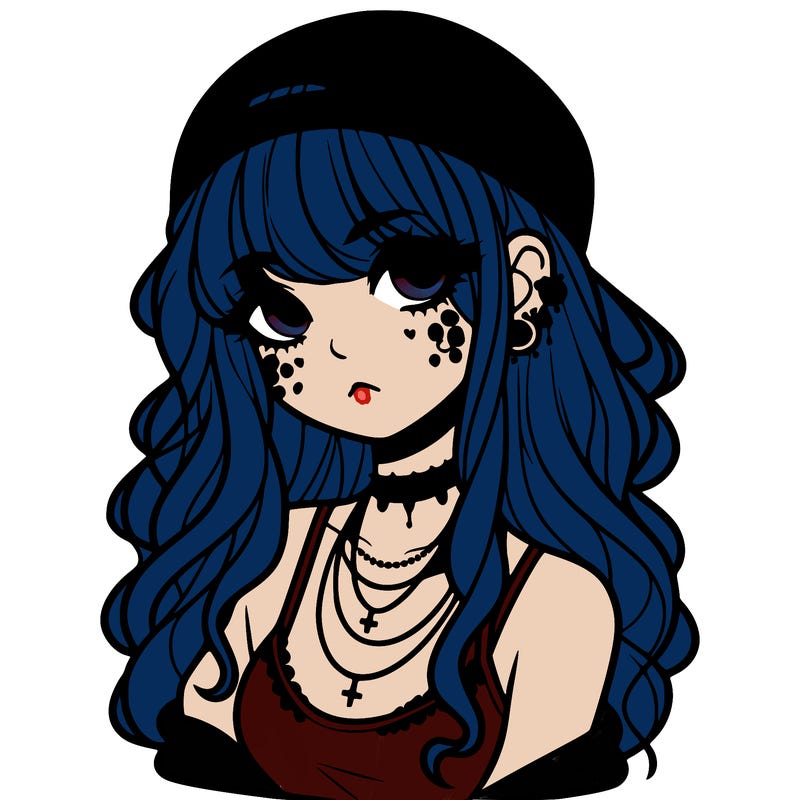 scene girl aesthetic