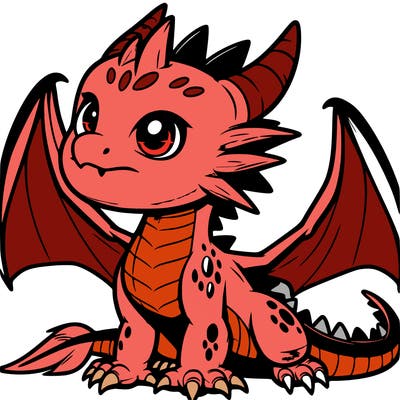 fierce baby night dragon