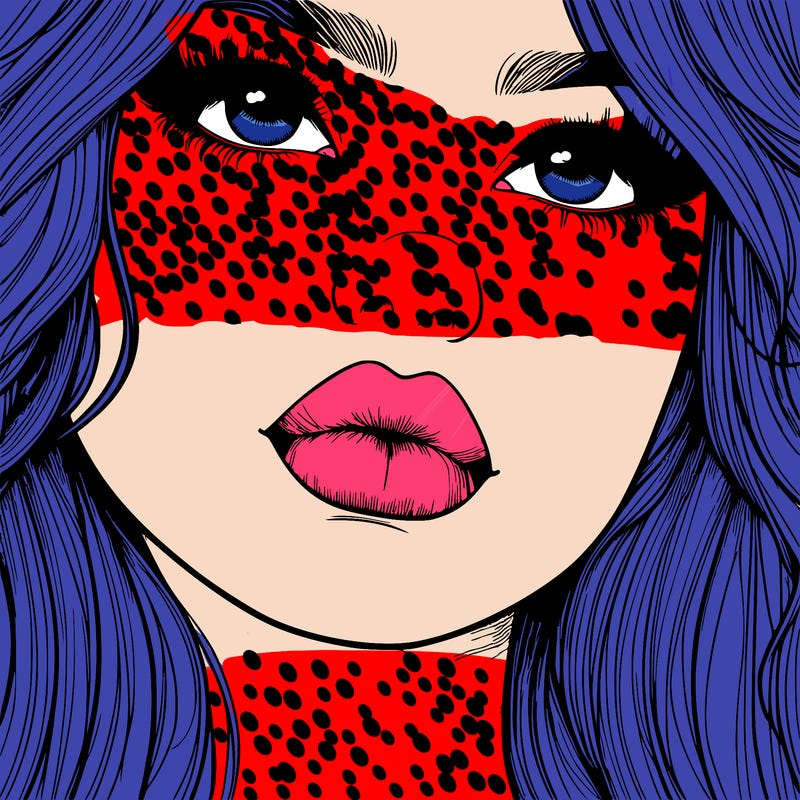really realistic girl with lips
