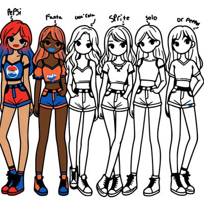 a group of girls wearing crop tops and shorts