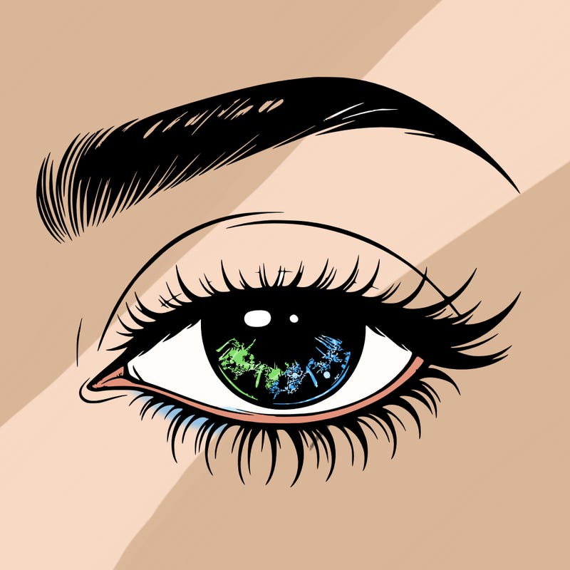 eye closed realistic