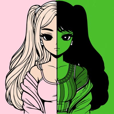 realistic girl split