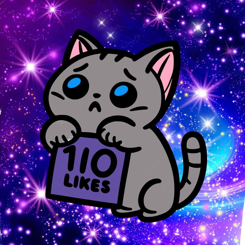 a cat begging for 10 likes