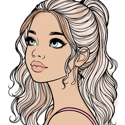 beautiful realistic girl