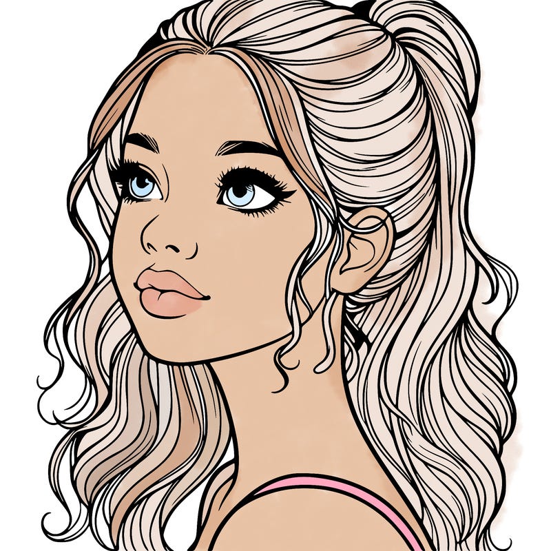 beautiful realistic girl