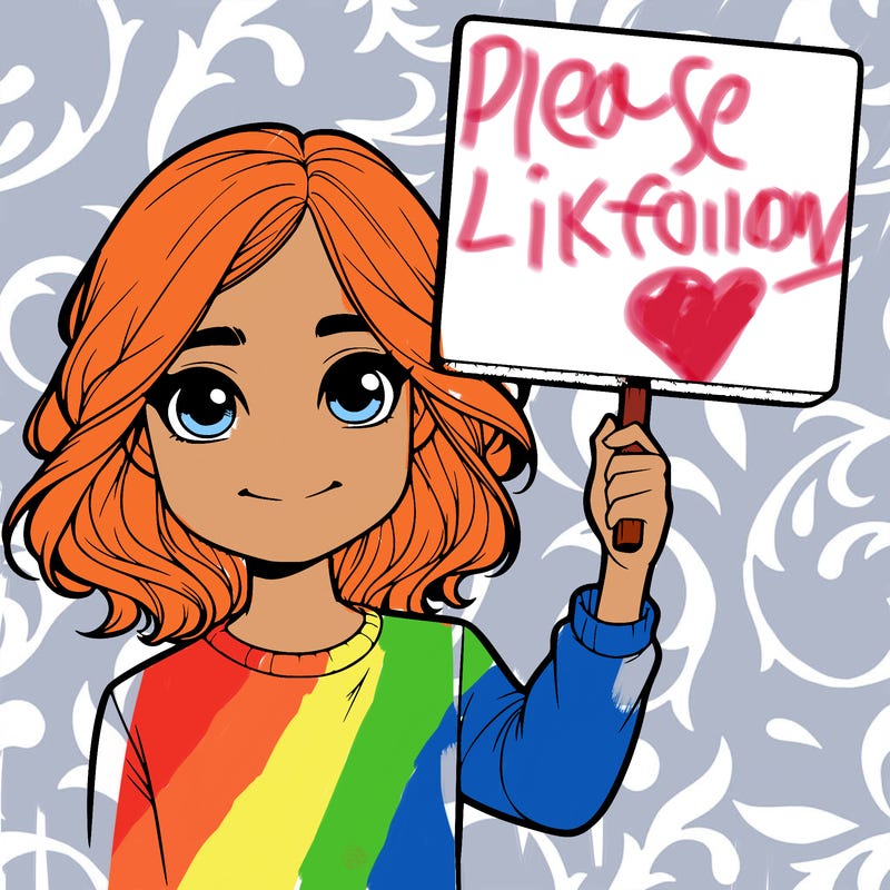 realistic girl holding up a sign