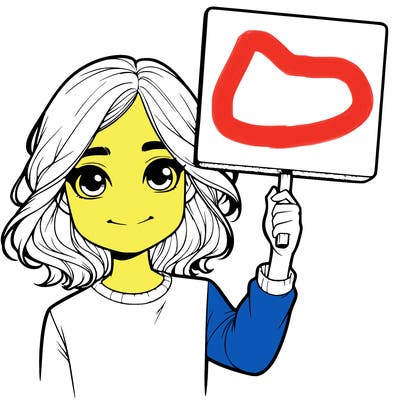 realistic girl holding up a sign