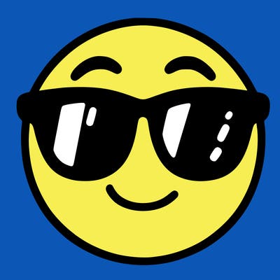 emoji with sunglasses