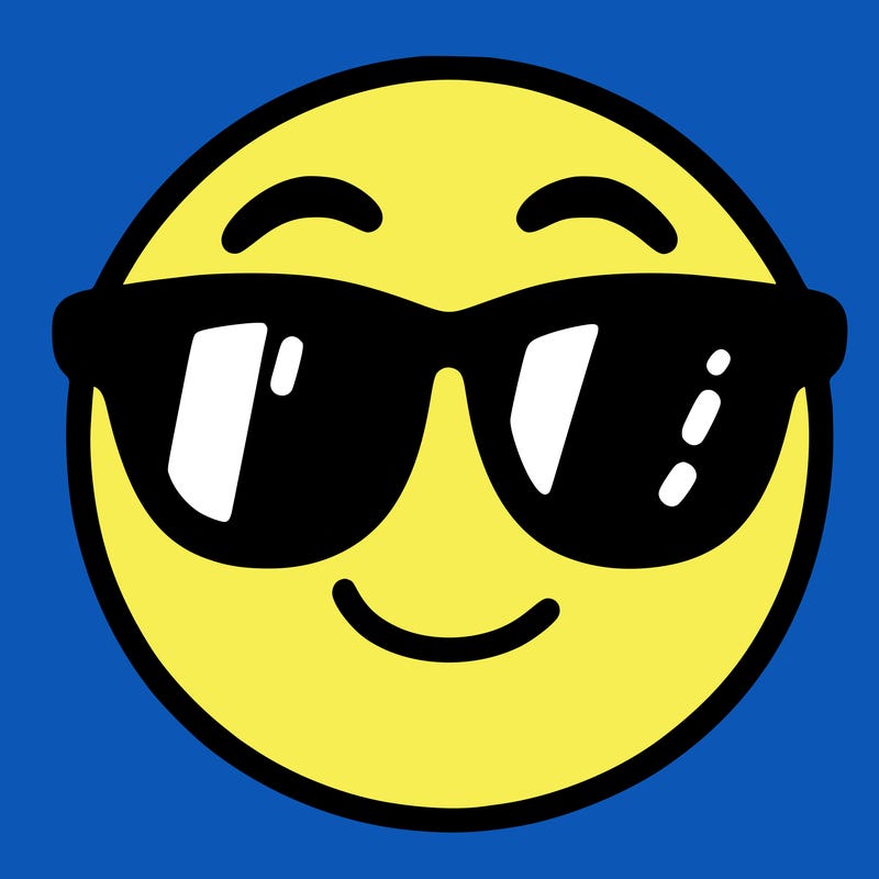emoji with sunglasses