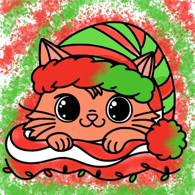 cat christmas