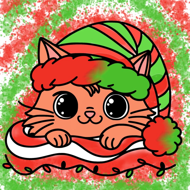 cat christmas
