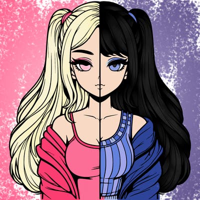 realistic girl split