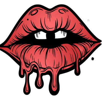 lips that look realistic and drip