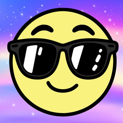 emoji with sunglasses
