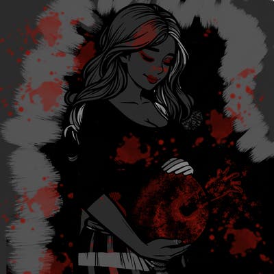 woman heavily pregnant realistic