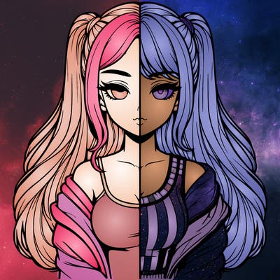 realistic girl split