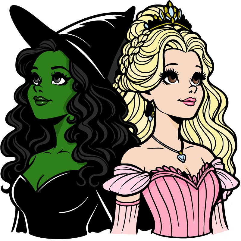 'elphaba and glinda (realistic)