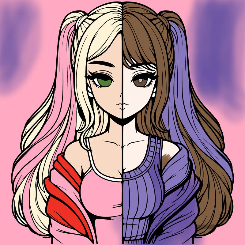 realistic girl split