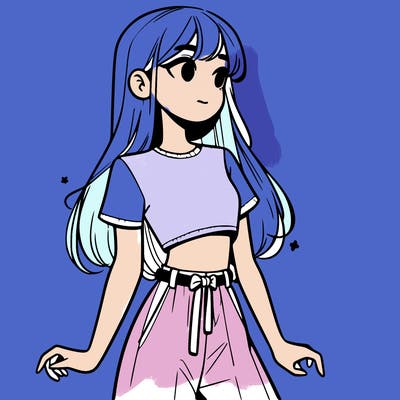 girl in a cute crop top