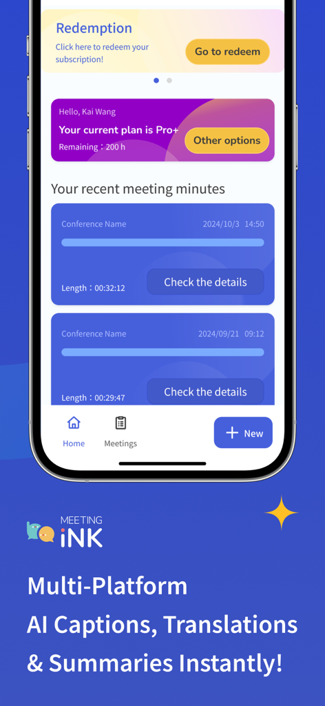 Meeting Ink - AI Notetaker - 