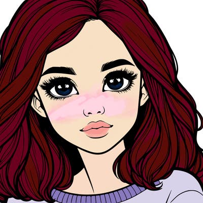 realistic girl whith cute eyes