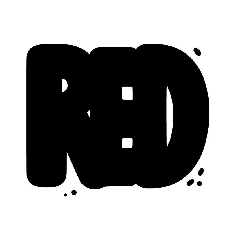 red (in big bold letters)