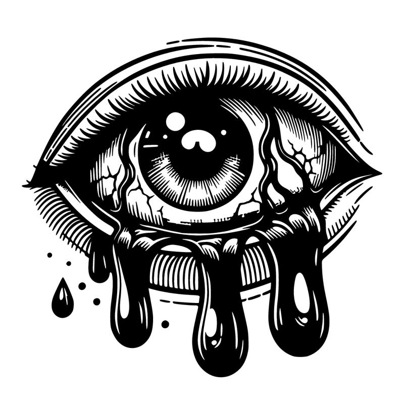 realistic bleeding eye