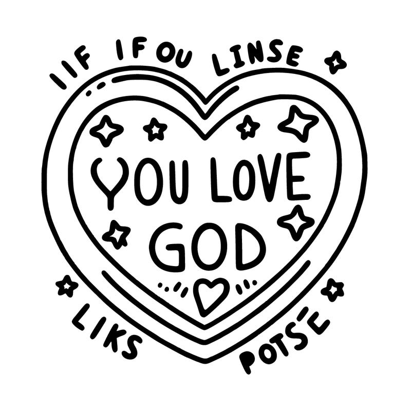 a heart which says inside if you love god like this post