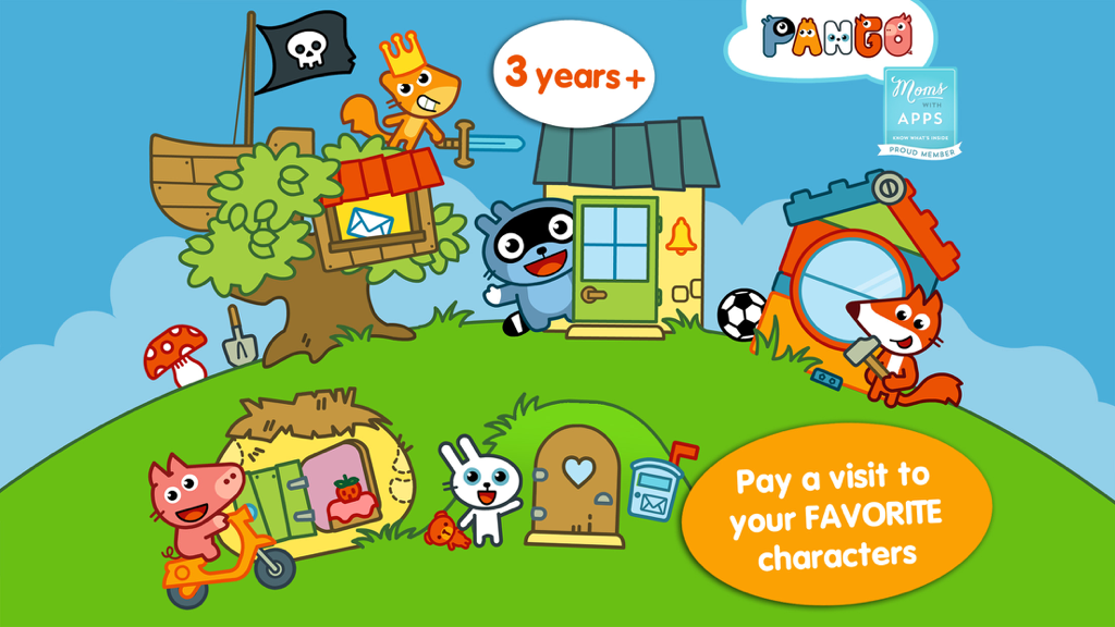 Pango Land - Cute animal characters in the colorful Pango Land neighborhood