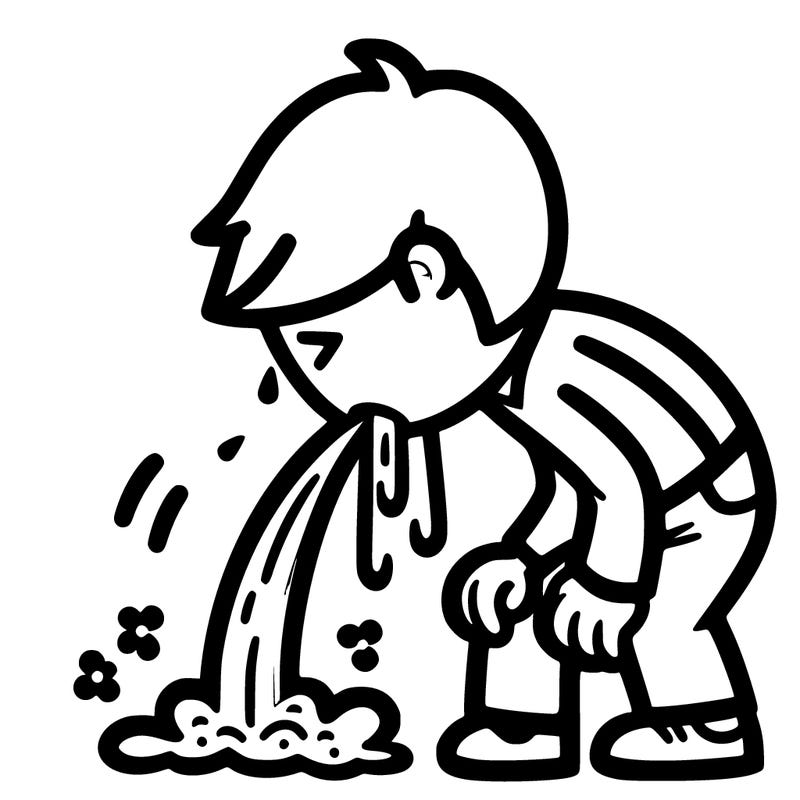 person vomiting