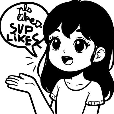 a girl saying something