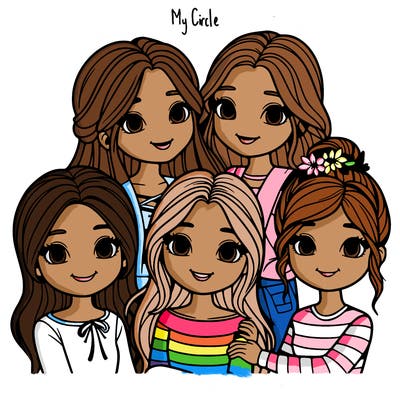 group of girl friends