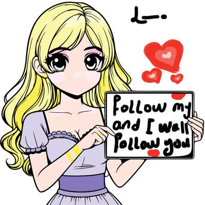 realistic pretty girl holding blank sign