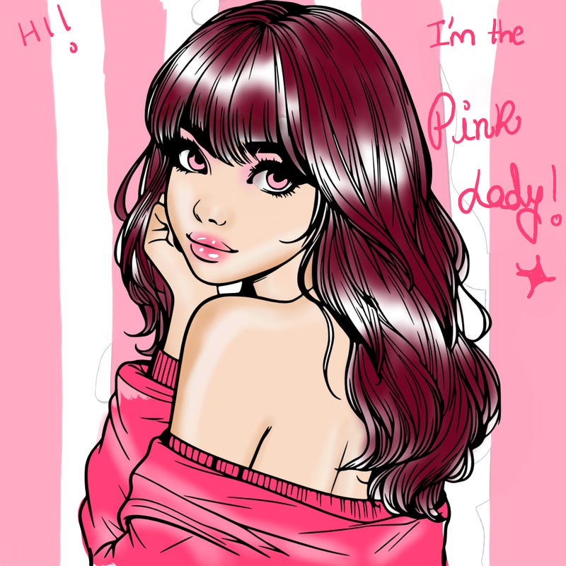 realistic girl with bangs looking over her shoulder