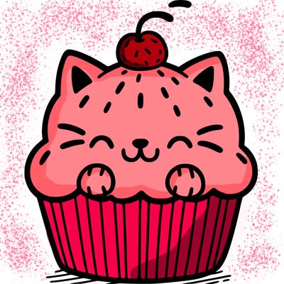 cat cupcake