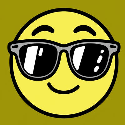 emoji with sunglasses