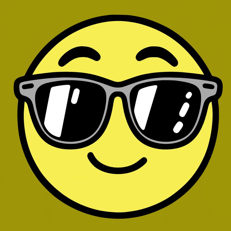 emoji with sunglasses